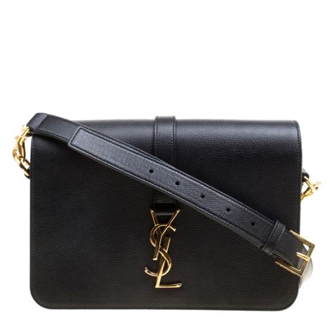 ysl classic medium université bag in black leather|saint laurent chevron bag.